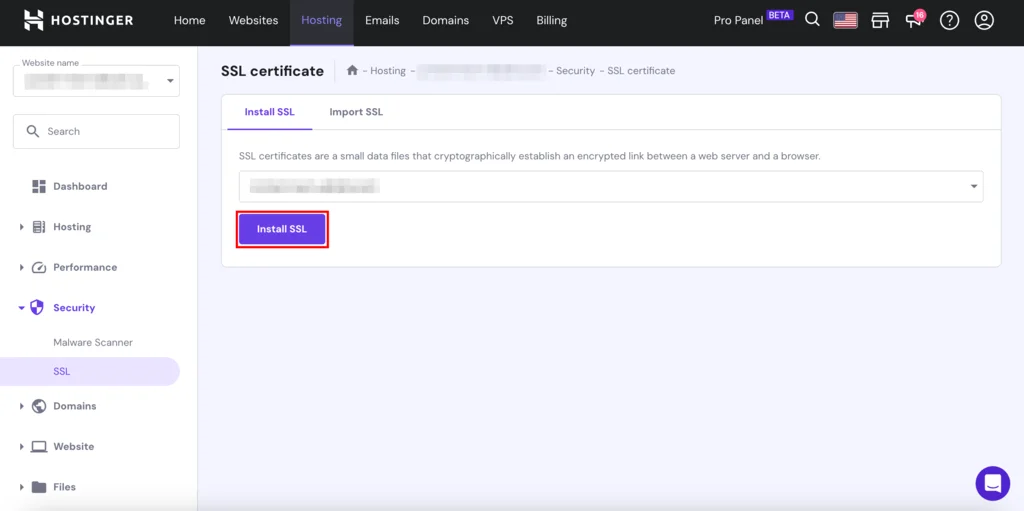 How To Install WordPress on Hostinger? Step By Step Tutorial For Beginners 7 SSL section within Hostinger and install it manually.