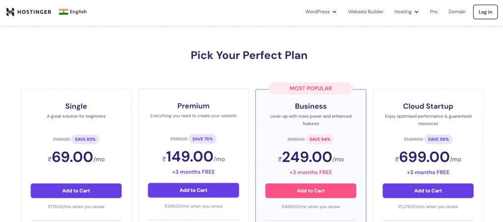 How To Install WordPress on Hostinger? Step By Step Tutorial For Beginners 3 Select Prefered Plan for hostinger